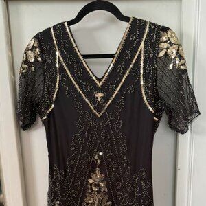 Flapper Girl Beaded Dress